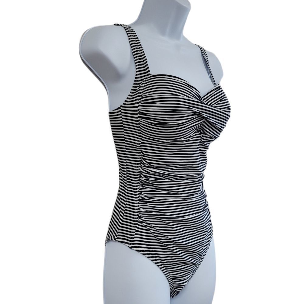 Nwot Nip Tuck Santorini Stripe Onepiece Swim - image 3